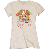 QUEEN - Classic Crest - pieskové dámske tričko