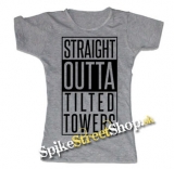 FORTNITE - Straight Outta Tilted Towers - šedé dámske tričko