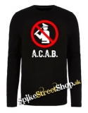 A.C.A.B. - Pictogram - čierne pánske tričko s dlhými rukávmi