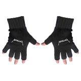 METALLICA - Logo - čierne rukavice bez prstov
