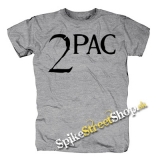 2 PAC - Logo - sivé pánske tričko