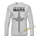 30 SECONDS TO MARS - Monolith - šedé pánske tričko s dlhými rukávmi