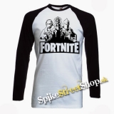 FORTNITE - Logo & Skins- pánske tričko s dlhými rukávmi