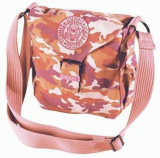 RAMONES - Pink Camo Canvas Messenger Bag - taška na rameno (Výpredaj)