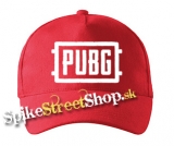 PUBG - Biele logo - červená šiltovka (-30%=AKCIA)