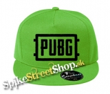 PUBG - Black Logo - jabĺčkovo-zelená šiltovka model "Snapback"