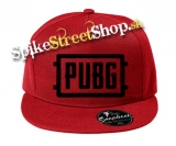 PUBG - Black Logo - červená šiltovka model "Snapback"
