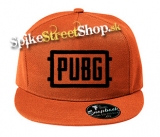 PUBG - Black Logo - oranžová šiltovka model "Snapback"