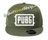 PUBG - White Logo - khaki šiltovka model "Snapback"