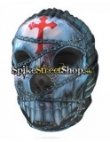 CROSS - Chained Skull & Red Crucifix Design - maska