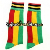Ponožky RASTA - Rastafarian Flag Design