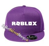 ROBLOX - Logo Symbol White - fialová šiltovka model "Snapback"