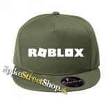 ROBLOX - Logo Symbol White - khaki šiltovka model "Snapback"