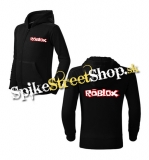 ROBLOX - Logo Red White - čierna detská mikina na zips