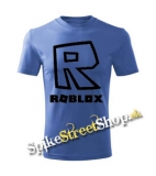 ROBLOX - Čierny Symbol & Znak - azurovomodré detské tričko