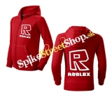 ROBLOX - Symbol & Znak - červená detská mikina na zips