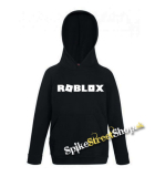 ROBLOX - Logo Symbol White - čierna detská mikina