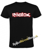 ROBLOX - Logo Red White - čierne detské tričko