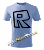 ROBLOX - Čierny Znak - svetlomodré detské tričko