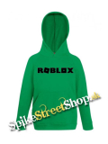 ROBLOX - Logo Symbol Black - zelená detská mikina