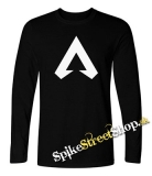 APEX LEGENDS - Crest Logo Champion - čierne pánske tričko s dlhými rukávmi