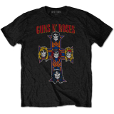 GUNS N ROSES - Vintage Cross - čierne pánske tričko