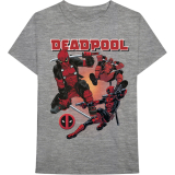 MARVEL COMICS - Deadpool Collage 1 - sivé pánske tričko