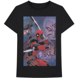 MARVEL COMICS - Deadpool Composite - čierne pánske tričko