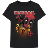 MARVEL COMICS - Deadpool Collage 2 - čierne pánske tričko