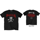 PANTERA - Horned Skull Stencil - čierne pánske tričko