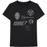 MARVEL COMICS - Iron Man Stark Expo - čierne pánske tričko
