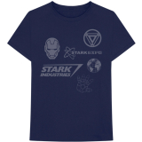 MARVEL COMICS - Iron Man Stark Expo - modré pánske tričko
