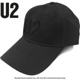 U2 - Logo - čierna šiltovka