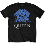 QUEEN - Blue Crest - čierne pánske tričko