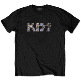 KISS - Logo Diamante - čierne pánske tričko
