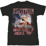 LED ZEPPELIN - Stars N Stripes USA '77 - čierne pánske tričko