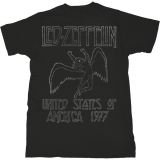 LED ZEPPELIN - USA '77 - čierne pánske tričko