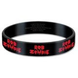 ROB ZOMBIE - Logo - čierny gumený náramok