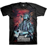 JIMI HENDRIX - Universe - čierne pánske tričko