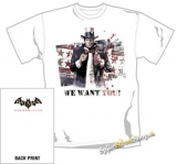 BATMAN ARKHAM CITY - We Want You - biele pánske tričko