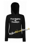 FIVE NIGHTS AT FREDDY´S - Logo - čierna dámska mikina