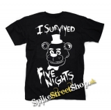 I SURVIVED FIVE NIGHTS AT FREDDY´S PIZZERIA - pánske tričko