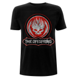 OFFSPRING - Distressed Skull - čierne pánske tričko