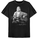 KURT COBAIN - Guitar Live Photo - čierne pánske tričko