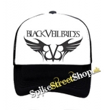 BLACK VEIL BRIDES - Logo 2 - čiernobiela sieťkovaná šiltovka model "Trucker"