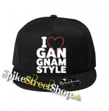 I LOVE GANGNAM STYLE - čierna šiltovka model "Snapback"