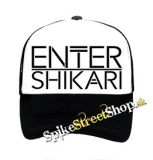ENTER SHIKARI - Logo - čiernobiela sieťkovaná šiltovka model "Trucker"