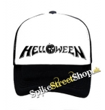 HELLOWEEN - Logo - čiernobiela sieťkovaná šiltovka model "Trucker"
