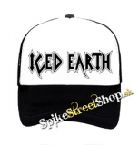 ICED EARTH - Logo - čiernobiela sieťkovaná šiltovka model "Trucker"
