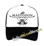 MASTODON - Logo - čiernobiela sieťkovaná šiltovka model "Trucker"